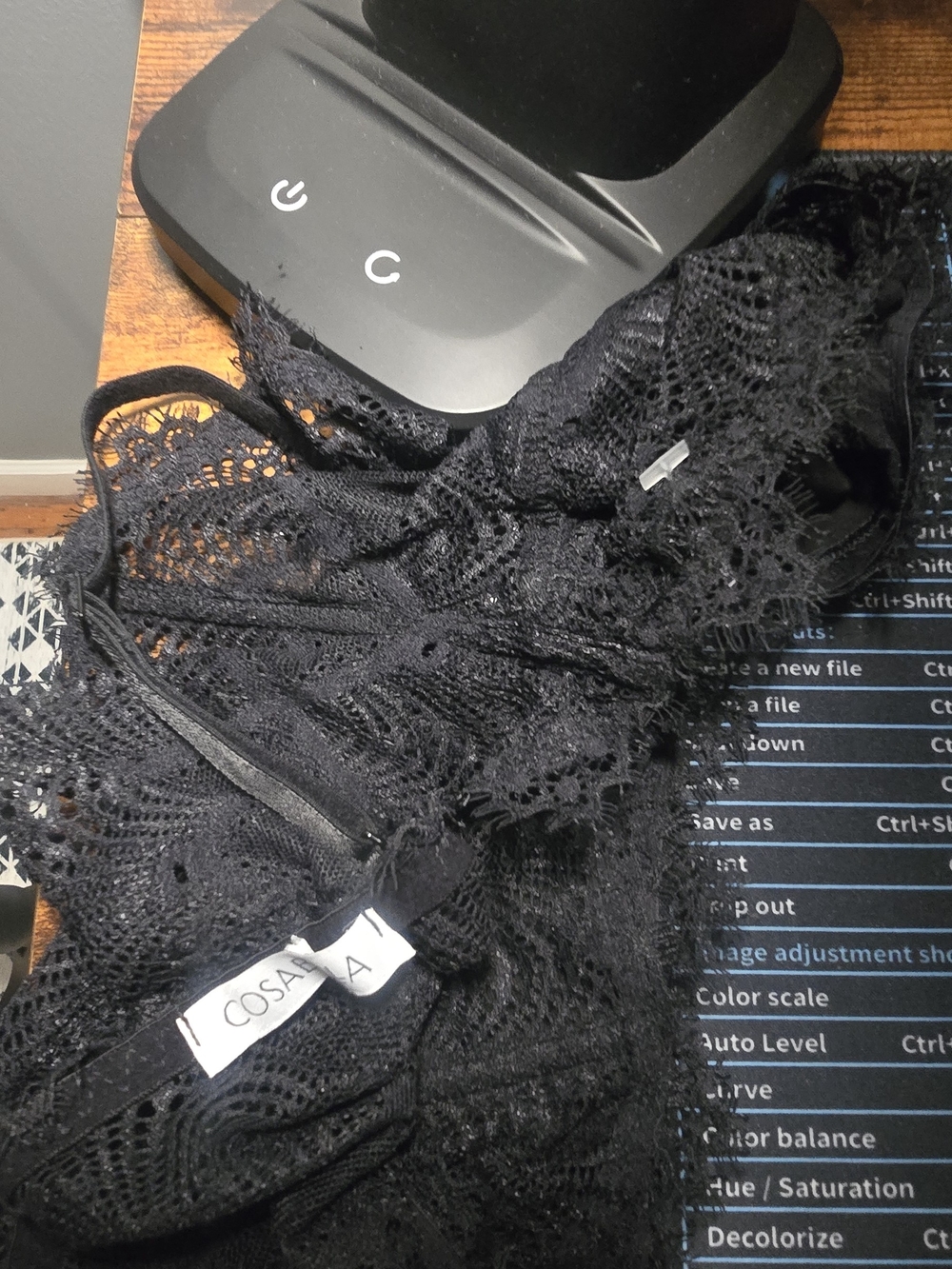 Cosa Rica Black Lace Women's Top